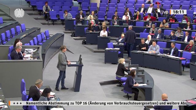 Bundestag beschließt das Achte Verbrauchssteueränderungsgesetz – meine Rede in der Plenardebatte am 22. September